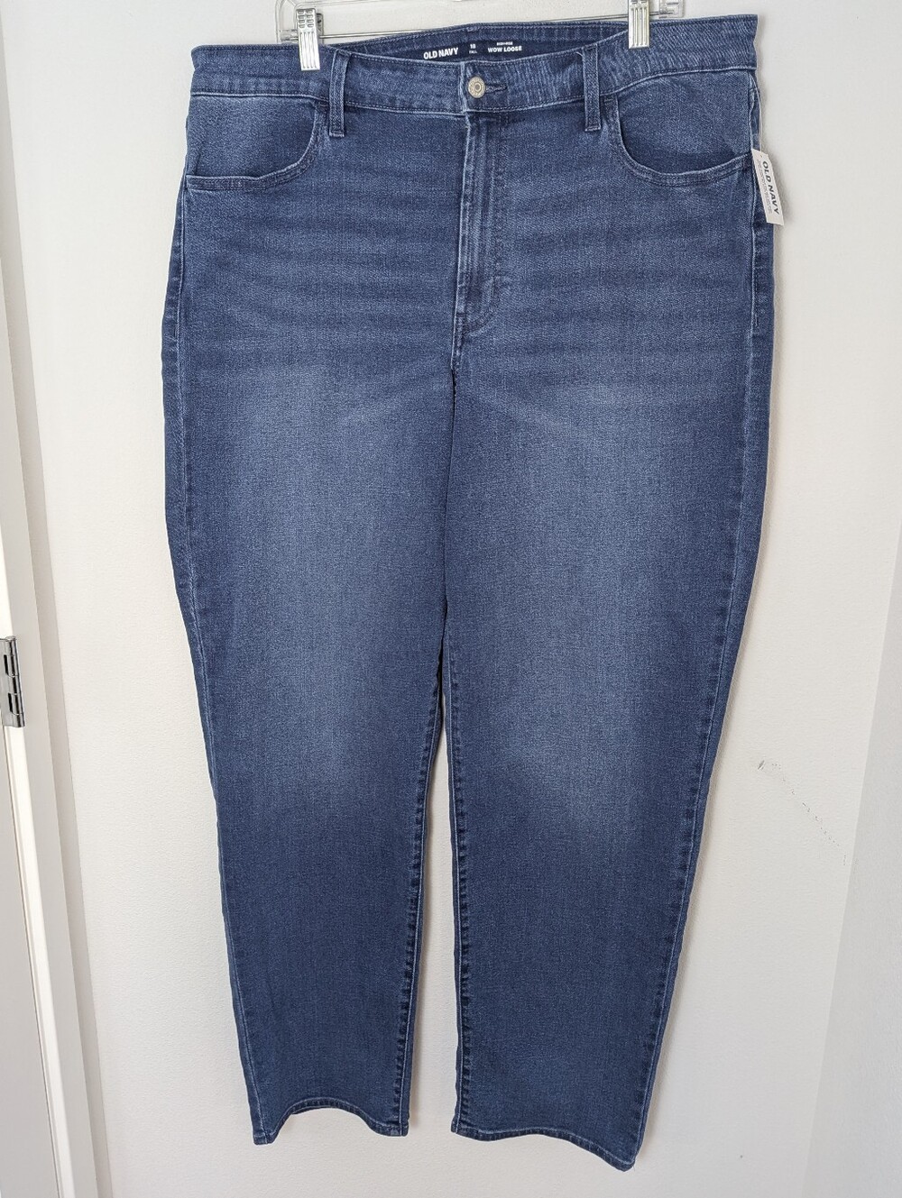 NEW Old Navy High-Rise Wow Loose Jeans Women’s Tall Size 18 Stretch Blue Denim - Picture 3 of 13